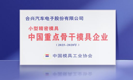 1xbet股份再度获评“中国小型精密模具重点骨干企业”